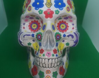 decorated skull