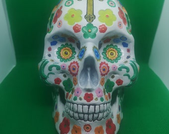 decorated skull