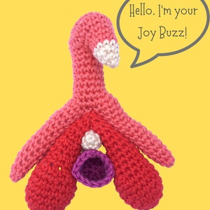 Crocheted Clitoris Anatomy Model - Educational, Unique, Feminine