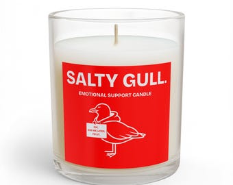 Vela de apoio emocional Salty Gull em vidro | 311g