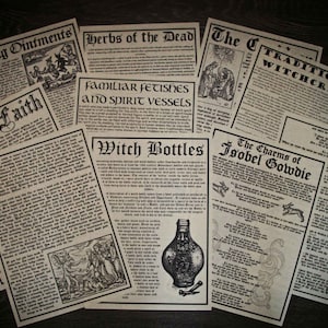 Ten Traditional Witchcraft Grimoire Pages