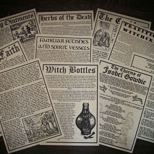 Ten Traditional Witchcraft Grimoire Pages