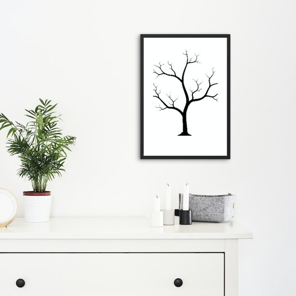 Digital Printable tree  for wall decor,digital download,instant download,printable wall art,home decor,wall decor, tree without leaves