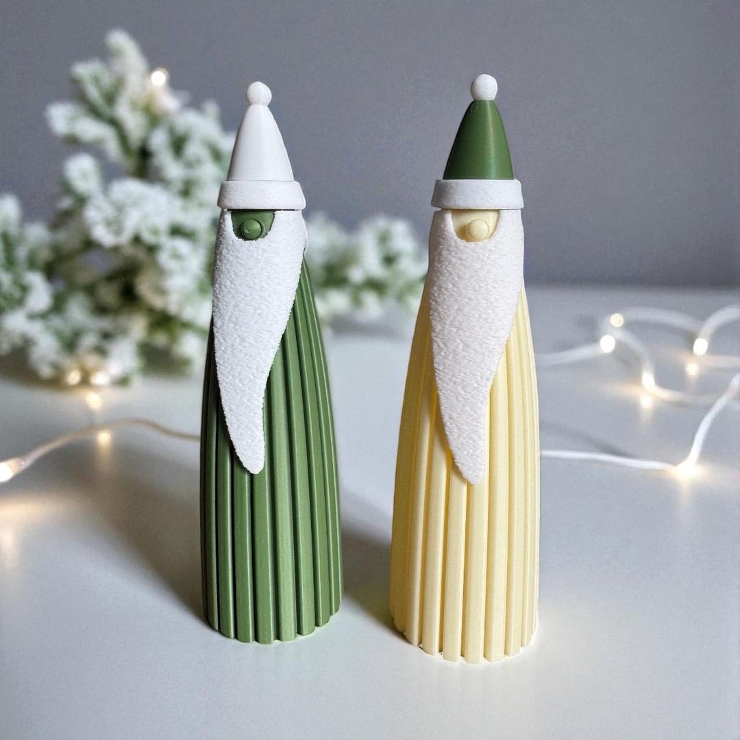 Weihnachtsdeko 3D Druck Weihnachtsmann Santa Claus Scandinavisches