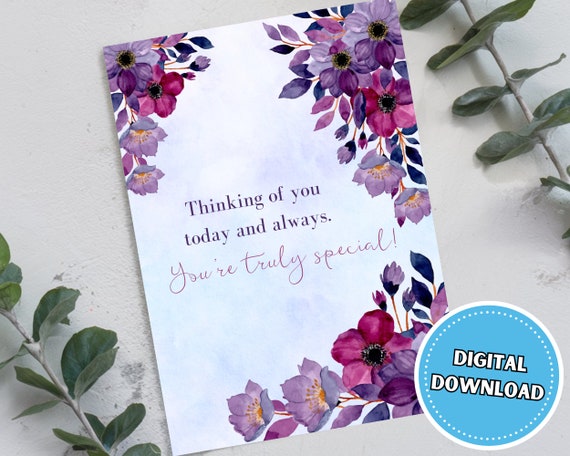 1 X Carte De Vœux - I'm So Sorry Aquarelle Flowers Apology, Cadeau De Condoléances #0002