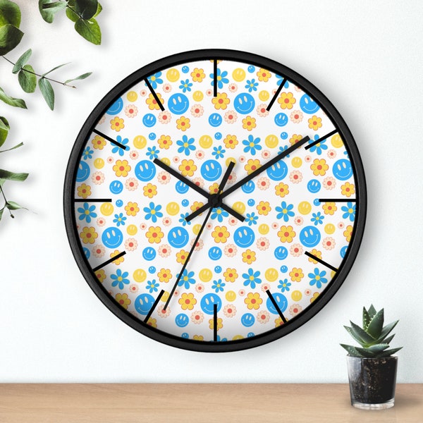 Smiley Face Clock Etsy