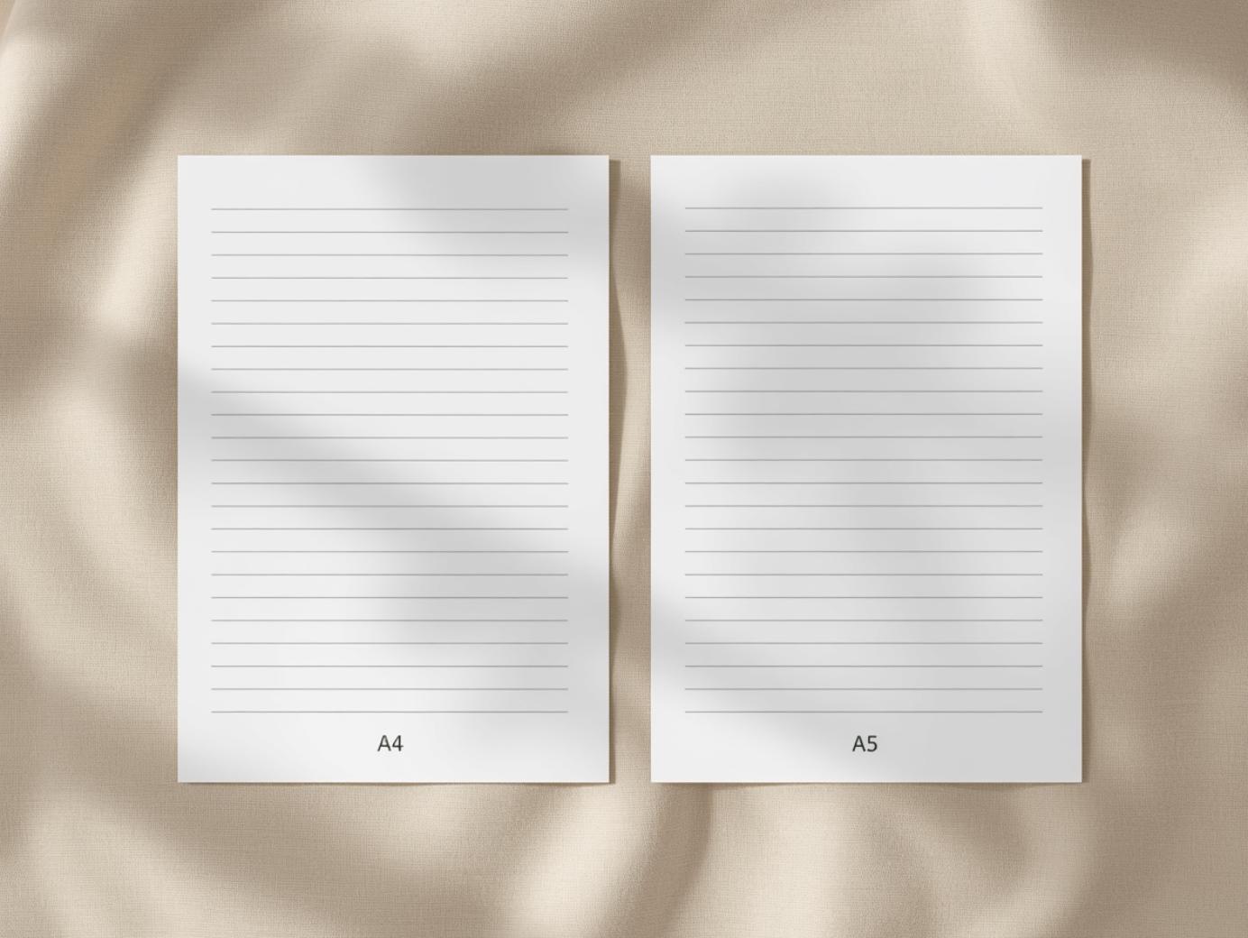 Printable Notes Pages Pdf Minimalist Lined Paper Study Mindful Planning ...