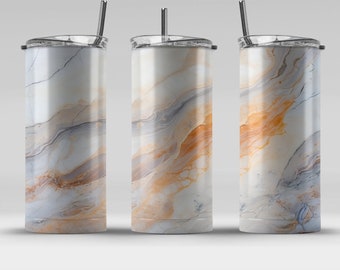 marble 6 20 oz Skinny Tumbler Sublimation Design, Straight & Tapered Wrap, Tumbler Wrap, Tumbler PNG, Instant Download