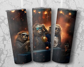 party animals 20 oz Skinny Tumbler Sublimation Design, Straight & Tapered Wrap, Tumbler Wrap, Tumbler PNG, Instant Download