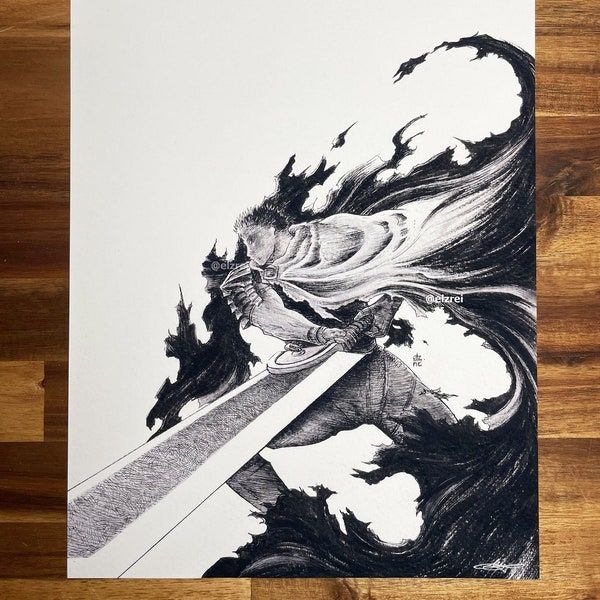 Lef gedrukt schilderij op A4 mat papier voor wanddecoratie