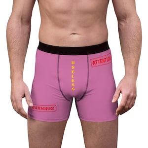 Useless penis underwear black pink Boxer Briefs for men that like to be to be humiliated, cuckold fans and spicy game players, Small penis