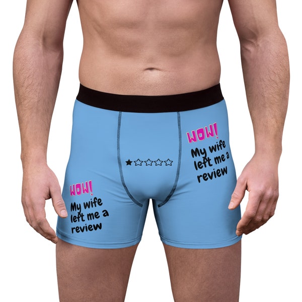 BAD review underwear blue Boxer Briefs for men that like  to be humiliated, cuckold fans and spicy game players, Small penis sissy sub guys.