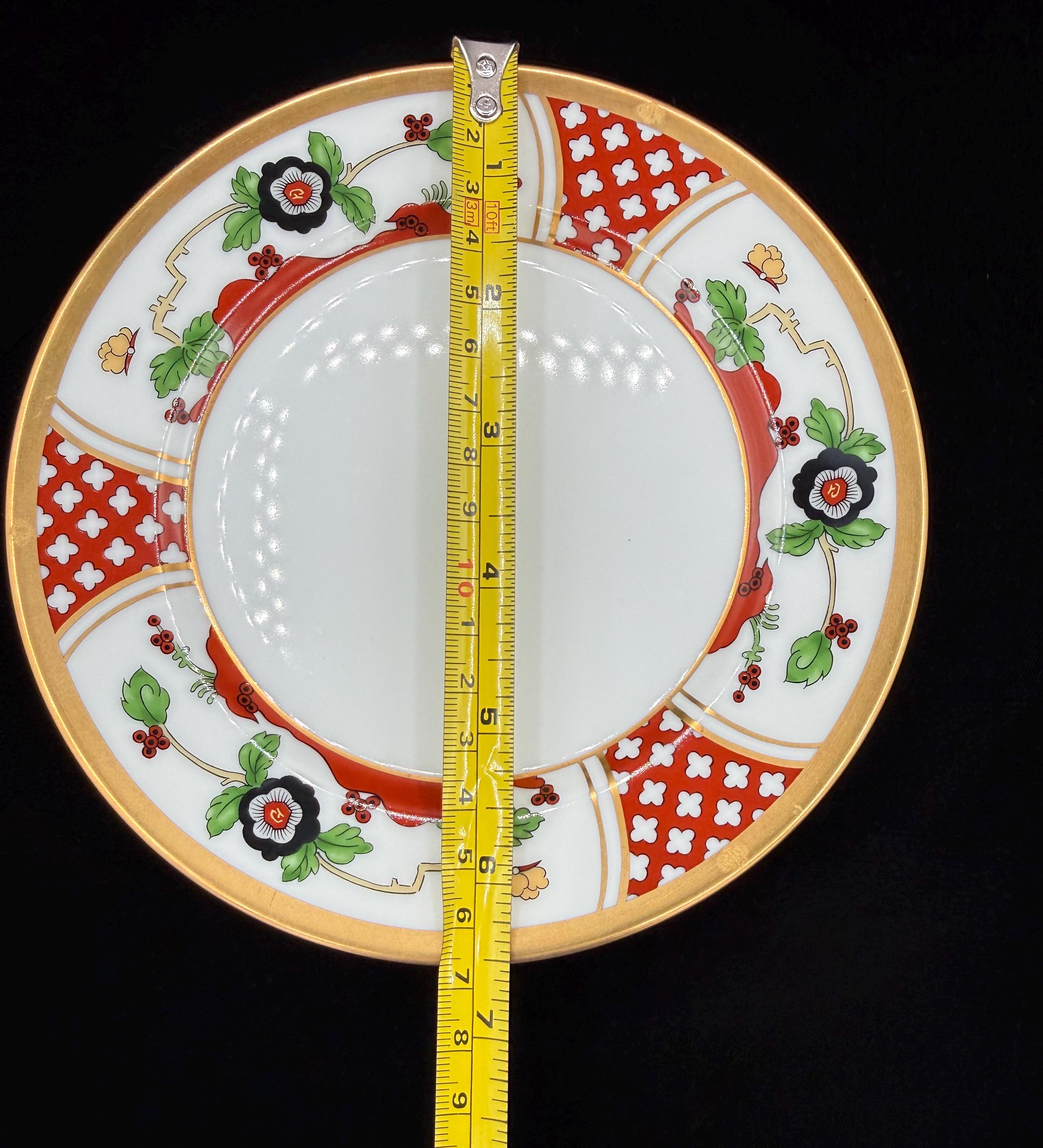 Christian Dior 花柄食器セット Vintage Christian Dior Bread Plates: 1990s Chinese Flowers, Set of