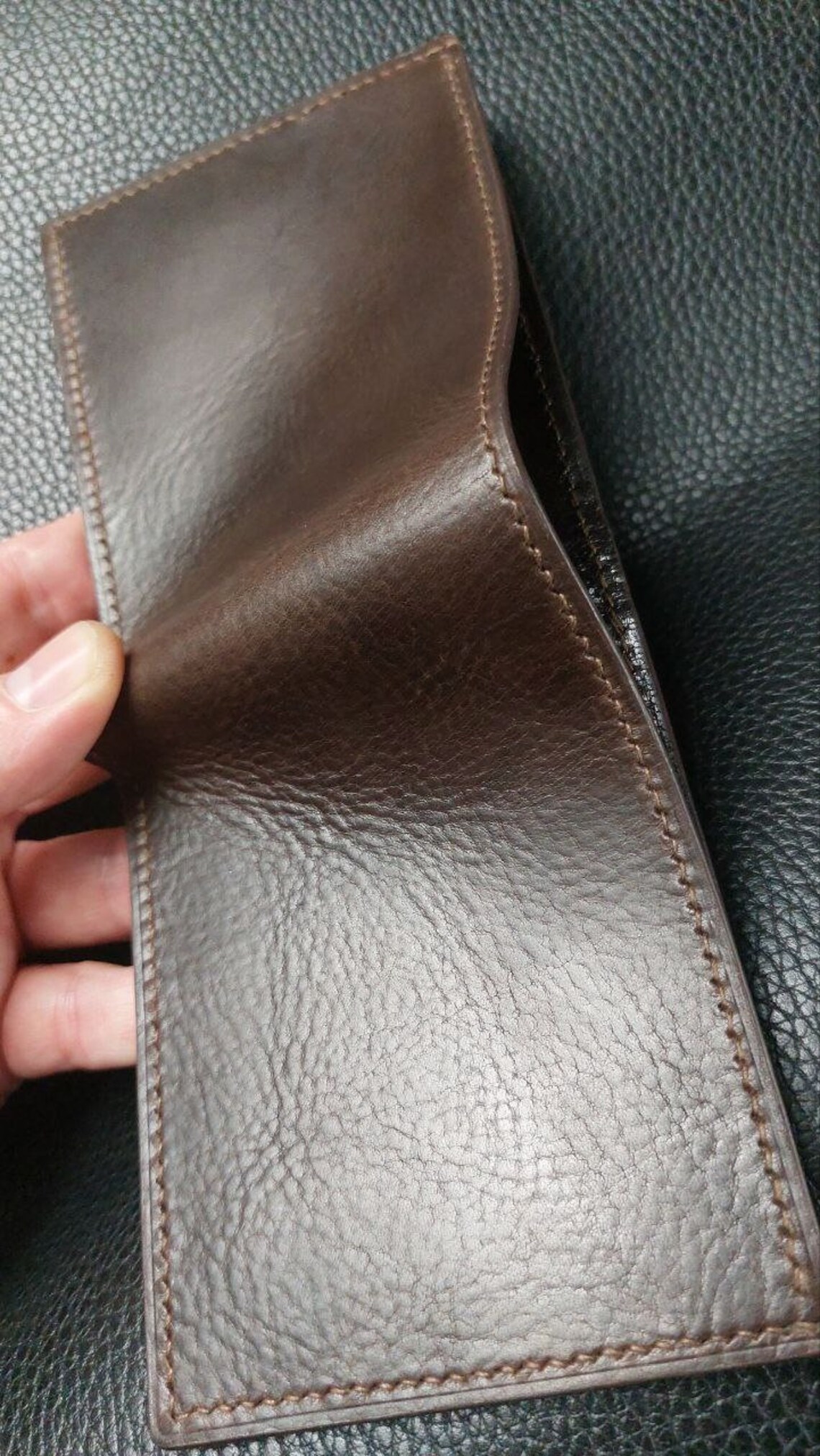 Cognac Leather with Aged Brass Studs main image 1