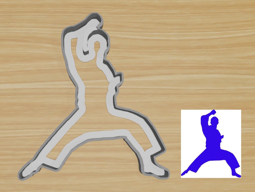 Karate Cookie Cutter Fun Kids Crafts Fondant Karate Gift Etsy