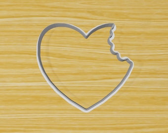 Herzbiss meines Herzens Herz-Ausstecher Spaß Kinder Handwerk Fondant Cutter Herz Geschenk Valentine Ausstechform Romantisches Geschenk Romantische Ausstechform