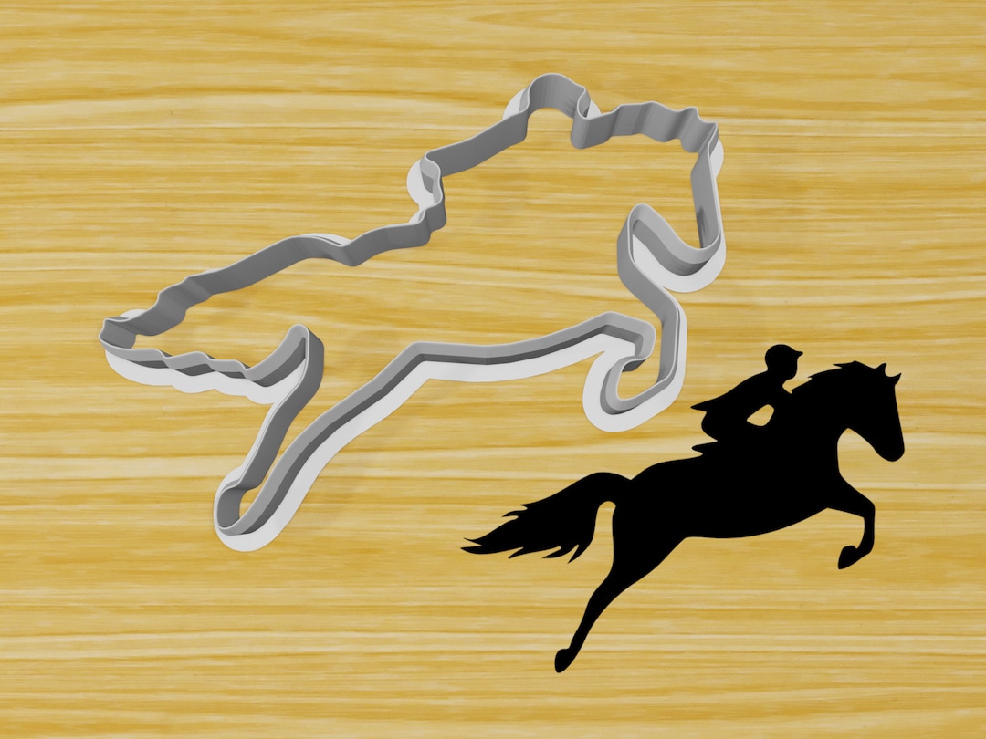 Horse and Rider Cookie Cutter Fun Kids Crafts Fondant Cutter Horse Gift