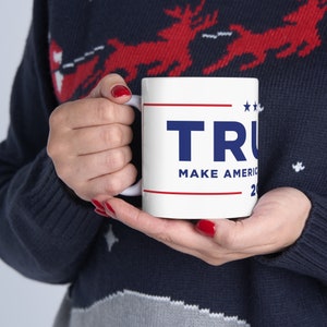 Trump 2024-mok // Trump-mok // Trump Merch // Donald Trump-verkiezingen // Presidentsverkiezingen // Trump-cadeau // Trump-koffiemok // MAGA