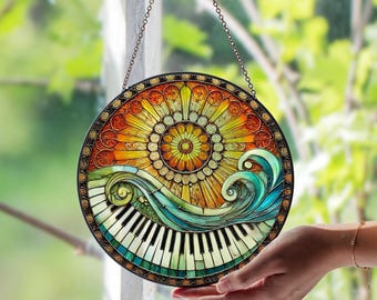 アート・デザイン・音楽 HOW TO WORK IN STAINED GLASS Stained Glass Music - Etsy