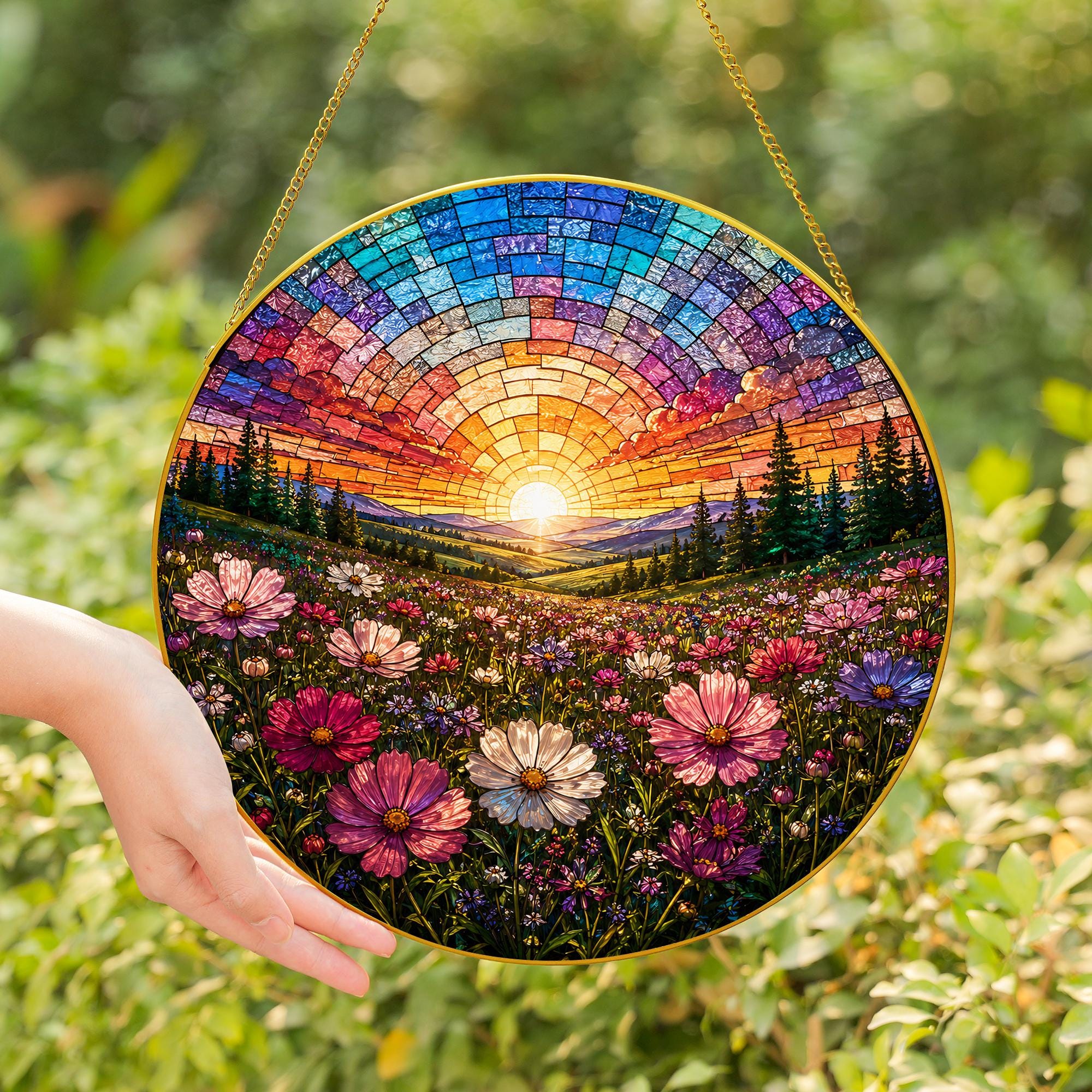 Stained Glass Cosmos Flower - Etsy