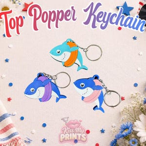 Summer Shark Keychain Can Opener: 3D Printed Soda Pop Tab Tool