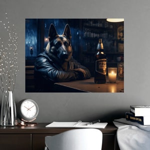 Whiskers & German Beer: Printed Poster