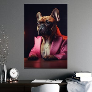 Nightlife Frenchie: Printed Poster