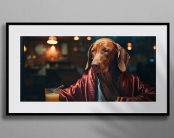 Vizsla Abend - Digital Download - Vizsla Kunstdruck - Digitale Vizsla Kunstwerk - druckbare Vizsla Wandkunst