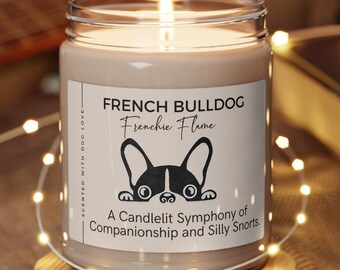 French bulldog gifted candle Bulldog Mom gifts, lovely Frenchie Gift, French Bulldog Candle, Frenchie Dog, French Bulldog giftful