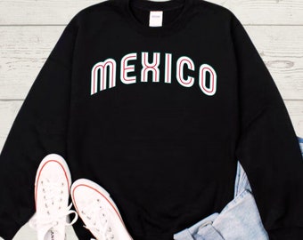 Mexico baseball sweatshirt, baseball mexicana pink shirt mexican tee mexican style textile t shirt hispanic mom gift mexican style logo