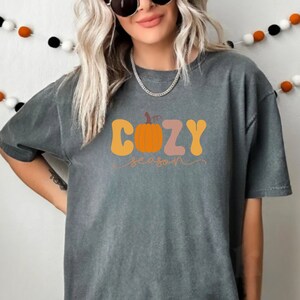 autumn shirts graphic fall designed shirt graphic tee women comfort color shirts afbeelding 1