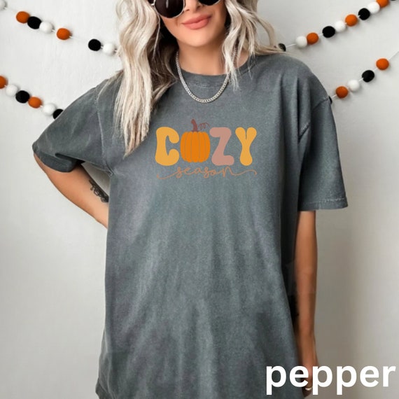 autumn shirts graphic fall designed shirt graphic tee women comfort color shirts