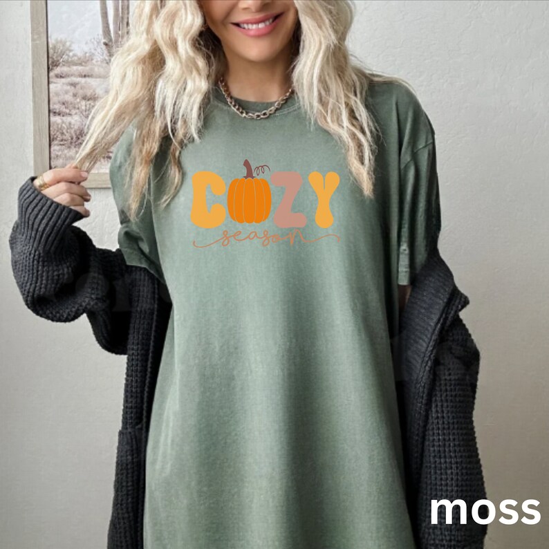 autumn shirts graphic fall designed shirt graphic tee women comfort color shirts afbeelding 6