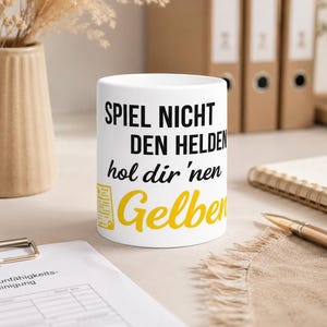 Funny Coffee Mug Don't Be a Hero Get a Sick Note | Office Gift | Coworker Mug | Funny Gift
