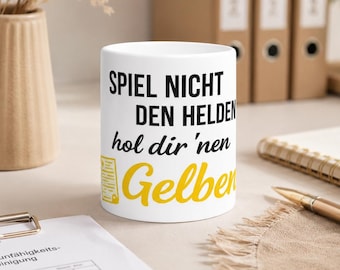 Funny Coffee Mug Don't Be a Hero Get a Sick Note | Office Gift | Coworker Mug | Funny Gift