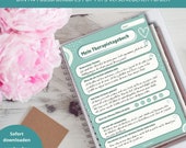 Therapietagebuch digital | Psychotherapie | Selbsthilfebuch | Selbstreflektion | Mentale Gesundheit | Gesprächstherapie | Gefühlsjournal