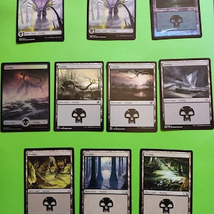 Magic the Gathering 10 Swamp Lands