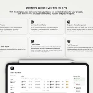 Notion Time Tracker Template: Track Projects, Clients & Billable Hours image 4