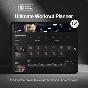 Planejador de Treinos Notion: Rastreador de Fitness, Registro de Exercícios e Painel de Saúde imagem 11