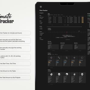 Notion Time Tracker Template: Track Projects, Clients & Billable Hours image 2