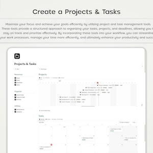 Pu&ograve; includere: Uno screenshot di uno spazio di lavoro di Notion che mostra un modello di gestione dei progetti con il titolo "Progetti e attivit&agrave;". Il modello include una vista calendario per le attivit&agrave; e una vista cronologica per i progetti.