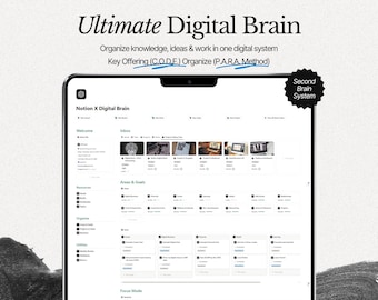 Digitales Brain Notion Template: Zweites Gehirnsystem mit PARA + CODE Methode