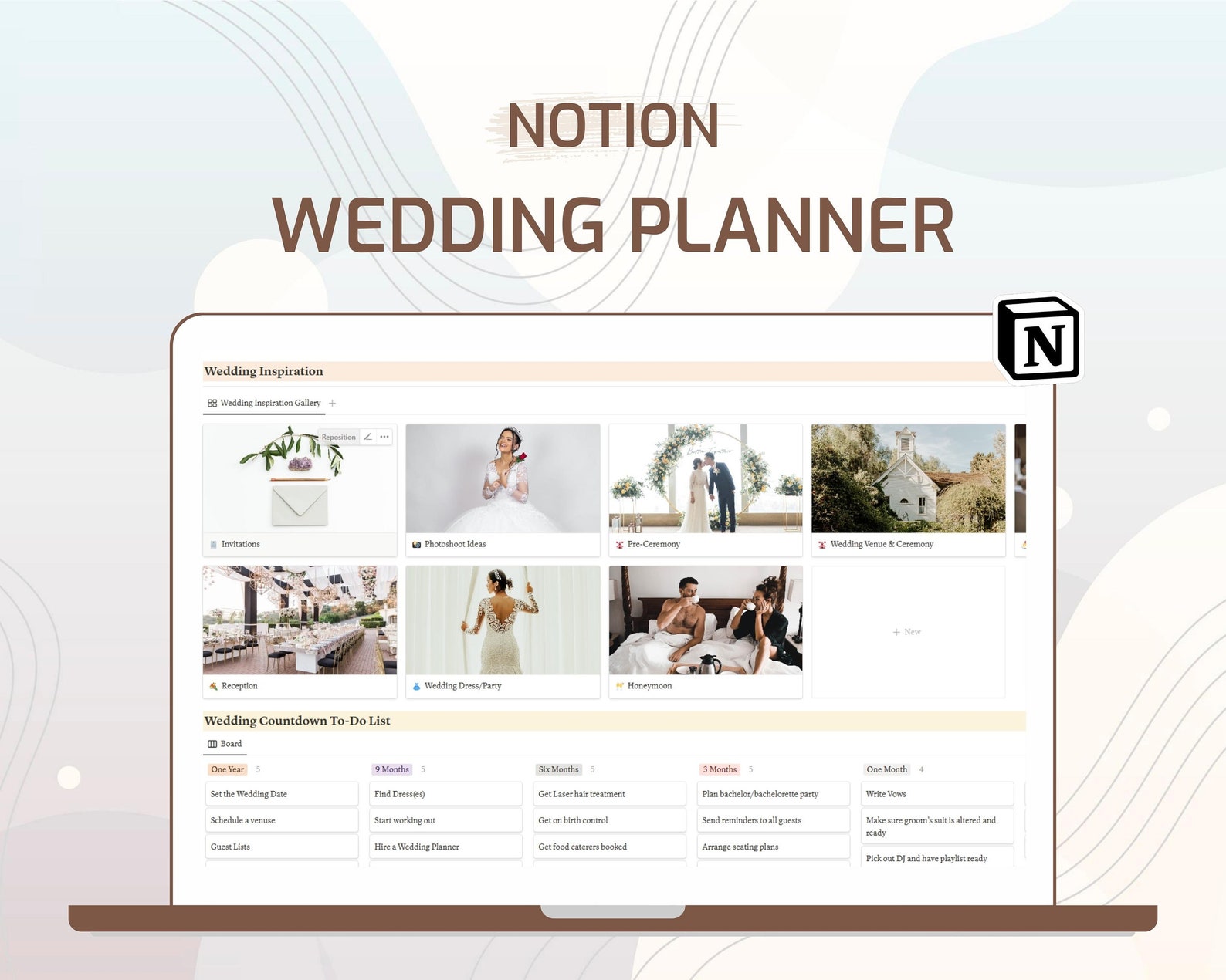 Notion Wedding Planning Template Notion Event Planning Etsy