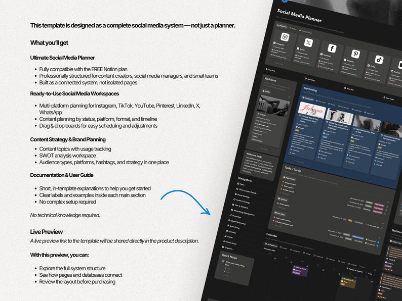 Mall för sociala medier-planerare: Innehållsstrategi och schemaläggare för inlägg bild 14