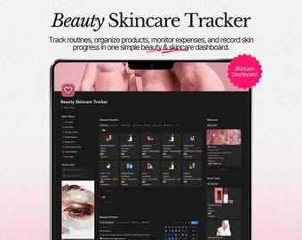 Notion Skincare Tracker: routine di bellezza, database prodotti e registro spese