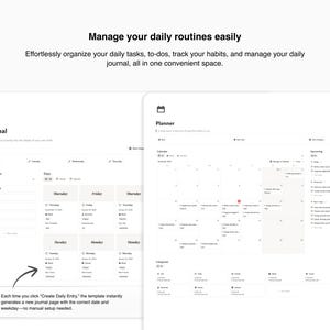 All-in-One Notion Life Planer, Habit Tracker, Ziele, Finanzen, Wellness & Tagesplanung Bild 5