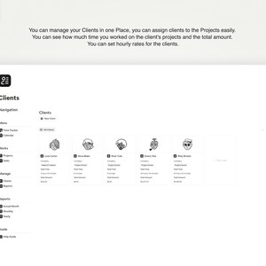 Notion Time Tracker Template: Track Projects, Clients & Billable Hours image 8