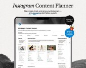 Notion Instagram Content Planner – Plan, Track & Grow