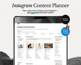 Notion Instagram Content Planner – Planera, spåra och växa