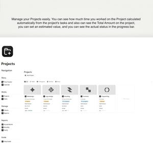 Notion Time Tracker Template: Track Projects, Clients & Billable Hours image 5
